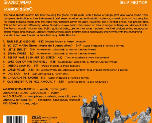 back cover Quadro Nuevo Belle Histoire